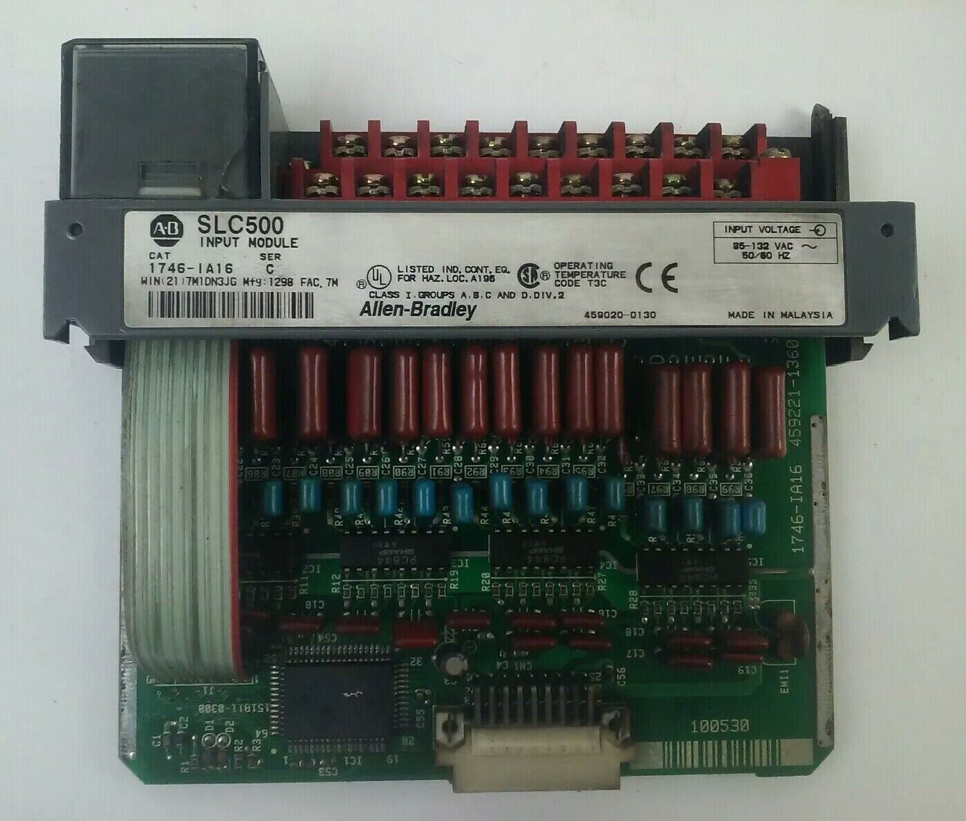 ALLEN BRADLEY 1746-IA16 SER. C SLC500 INPUT MODULE 85-132VAC 50/60HZ (LOT OF 5)