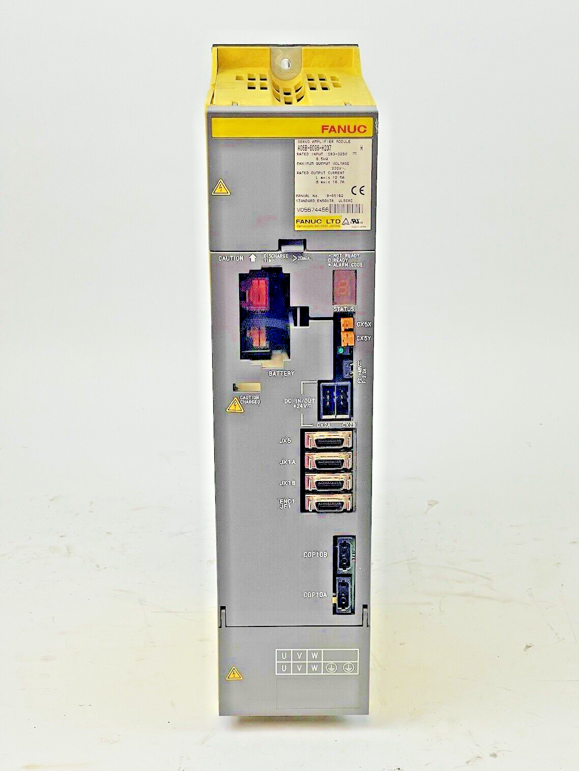 FANUC - A06B-6096-H207 SER. H - SERVO AMPLIFIER MODULE - 283-325V, 8.5kW, 12.5 A
