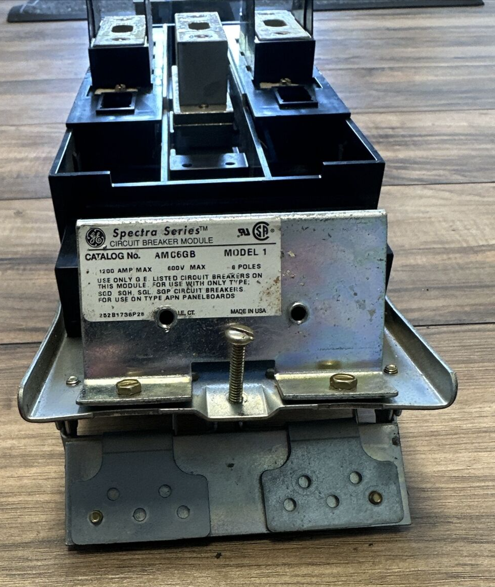 GE AMC6GB 6POLE 1200AMP 600V MODEL 1 CIRCUIT BREAKER MODULE