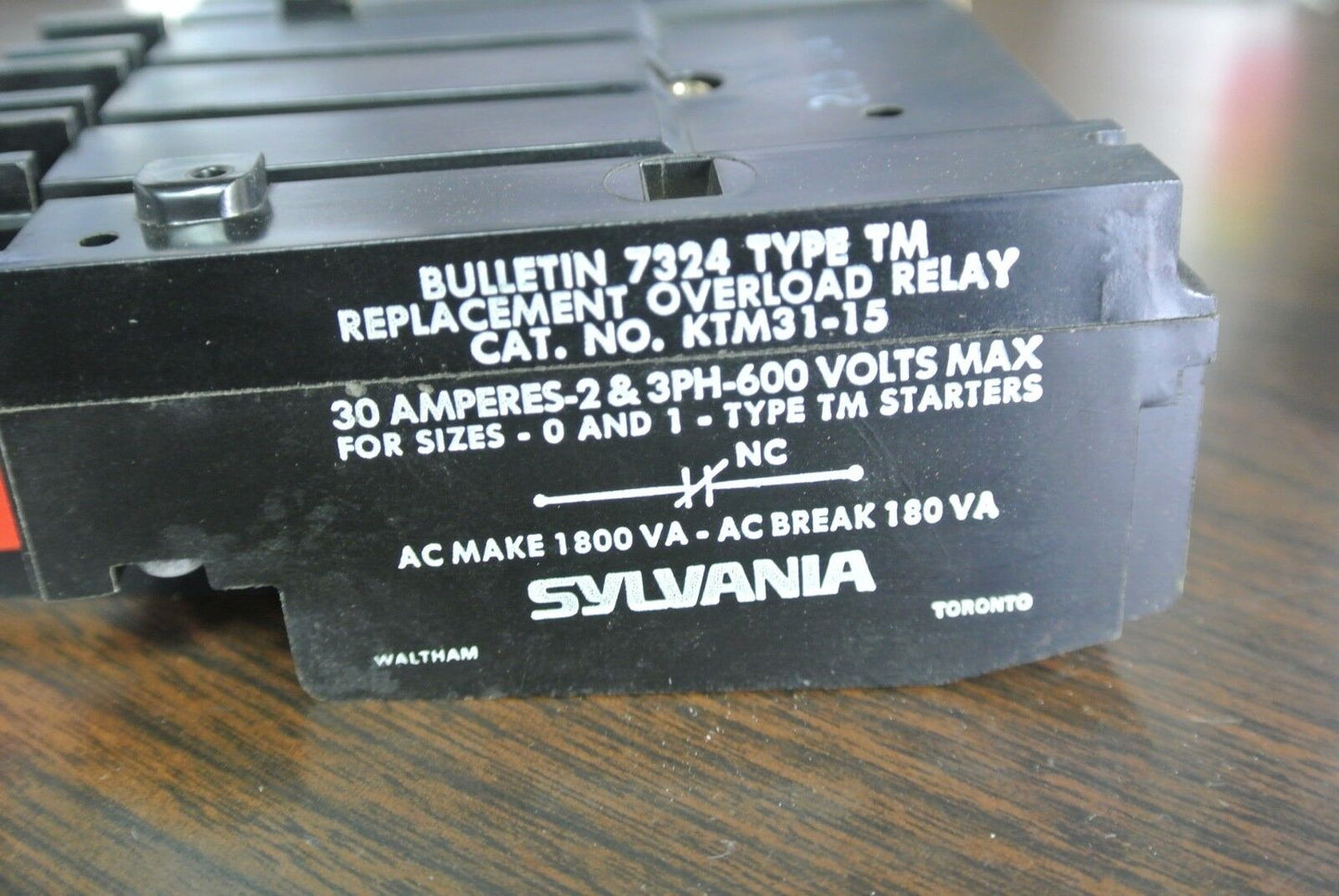 SYLVANIA KTM31-15 OVERLOAD RELAY REPLACEMENT KIT SIZES 00, 0, & 1 - NEW SURPLUS