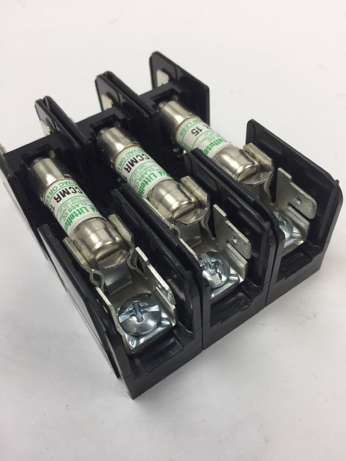 LITTELFUSE L60030C33PQ FUSEHOLDER WITH 3 CCMR 15 AMP FUSES