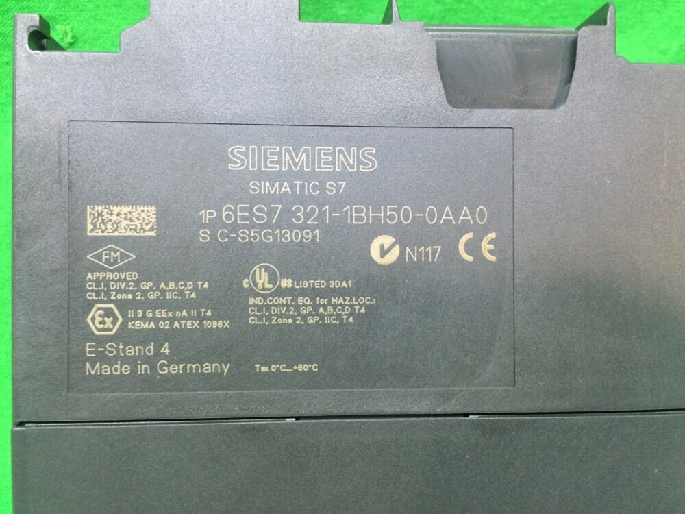SIEMENS 6ES7 321-1BH50-0AA0 SIMATIC S7 INPUT MODULE