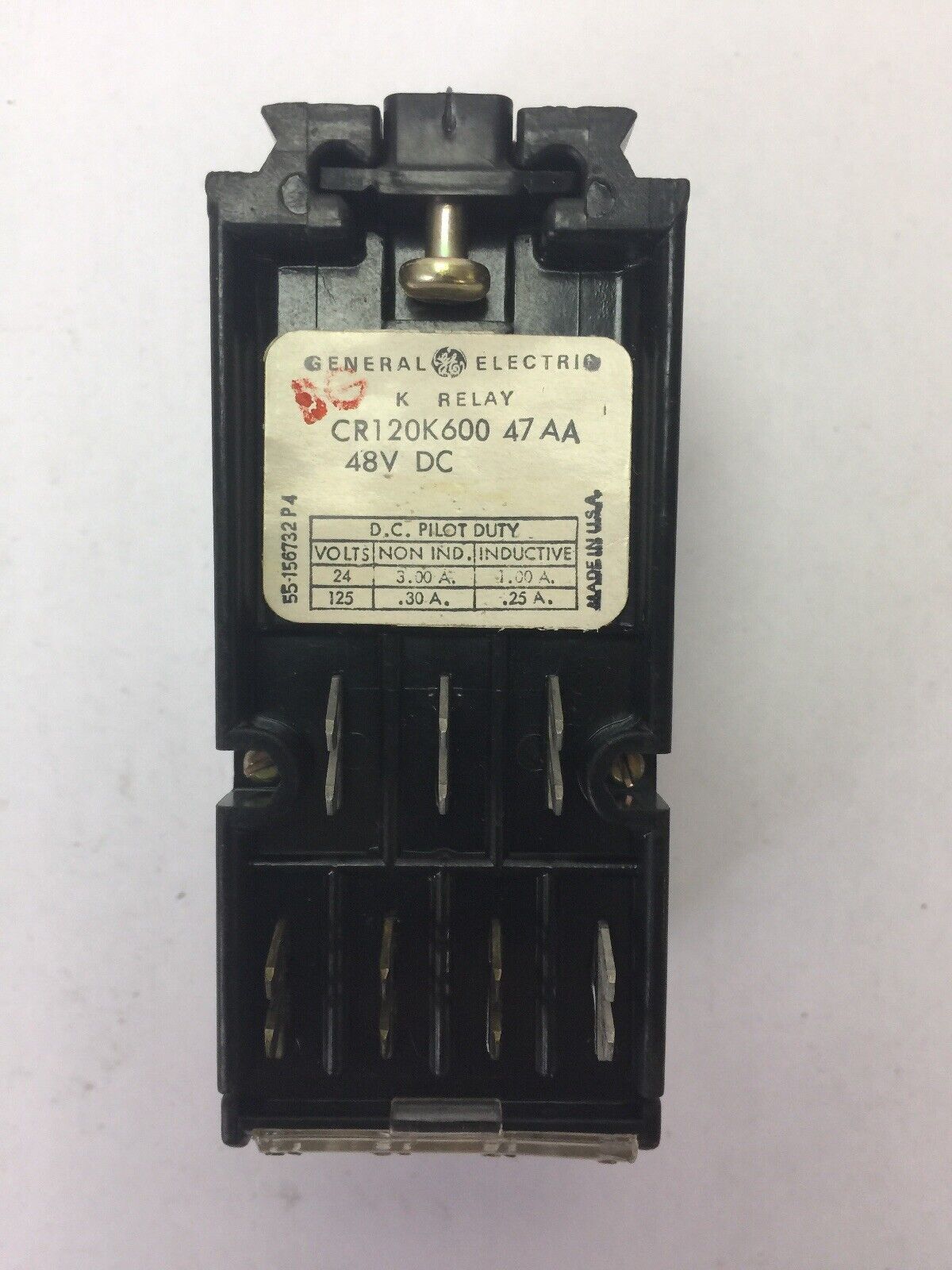 GE CR120K60047AA RELAY 48VDC