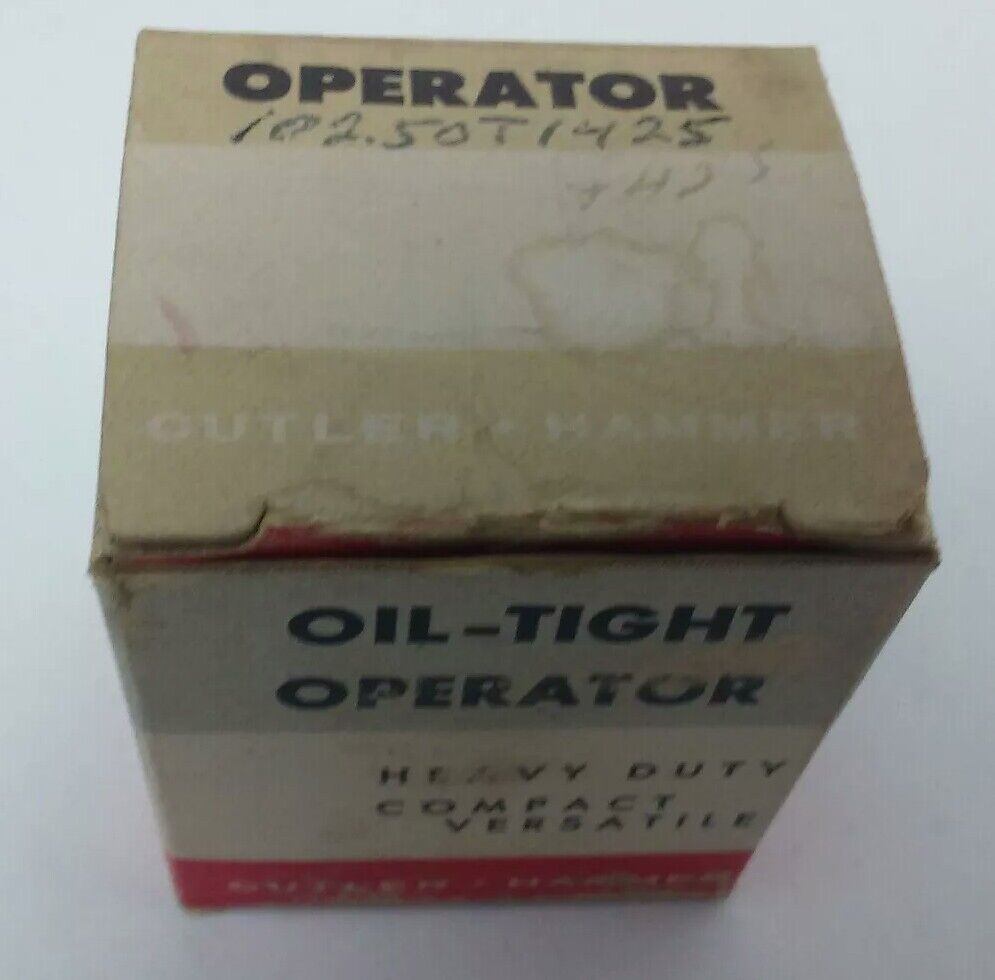 CUTLER HAMMER, 10250T1425, 10250T, OIL-TIGHT OPERATOR PUSH BUTTON LINE, CAM 5
