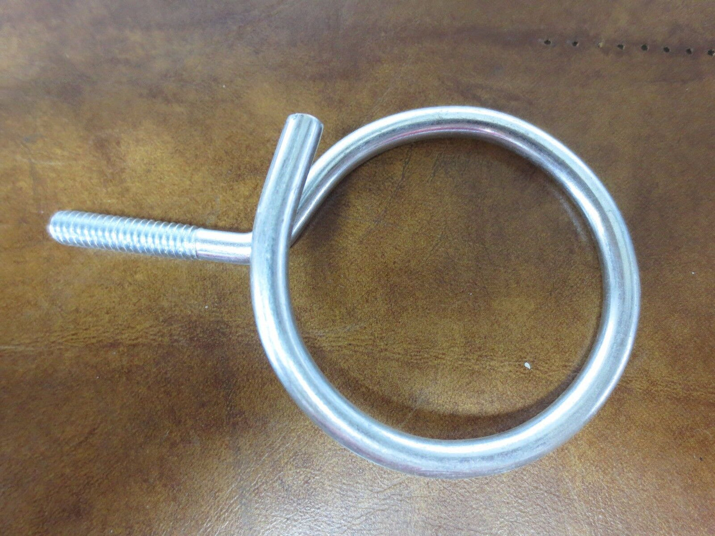CHROME BRIDLE RINGS - 2" - 1/4" THREAD - NEW SURPLUS - LOT of 22