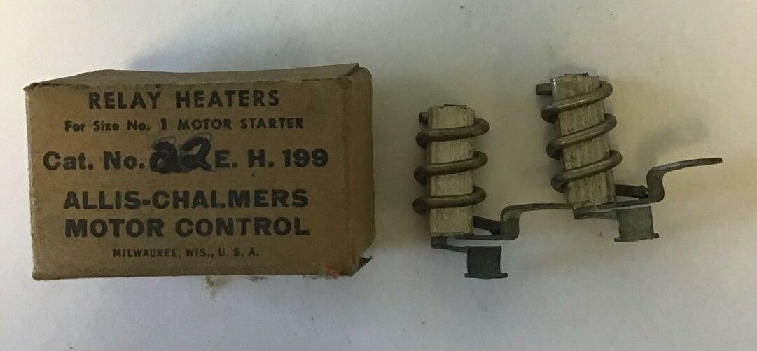 ALLIS-CHALMERS 22 E.H.199 RELAY HEATER ***LOTOF2***