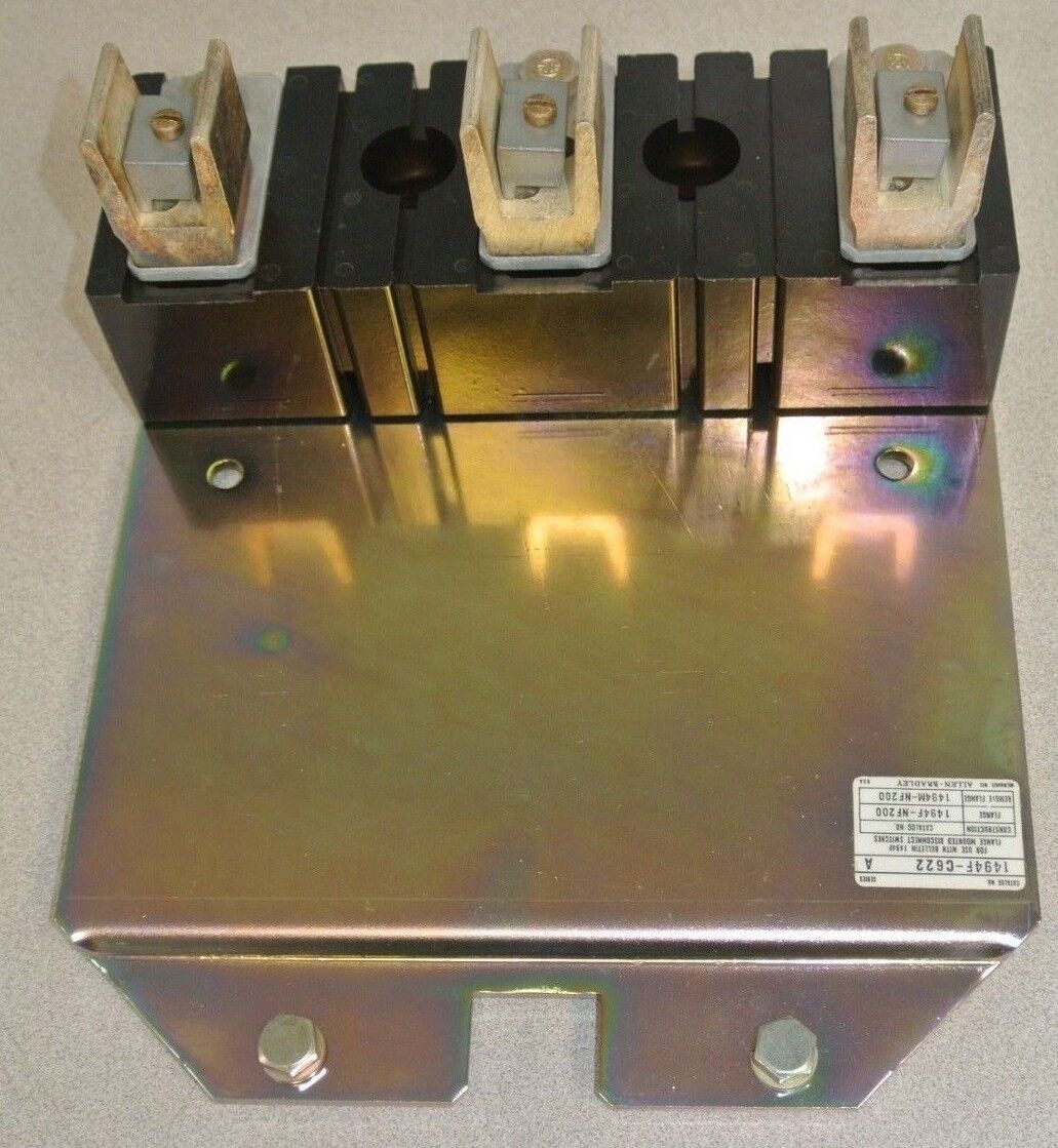 ALLEN-BRADLEY 1494F-C622 FUSE BLOCK ADAPTER PLATE KIT / 600V, 200A / NEW SURPLUS