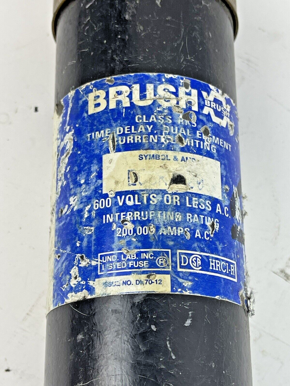 BRUSH - ECSR 300 - DUAL-ELEMENT/TIME-DELAY/CURRENT LIMITING 300A/600V