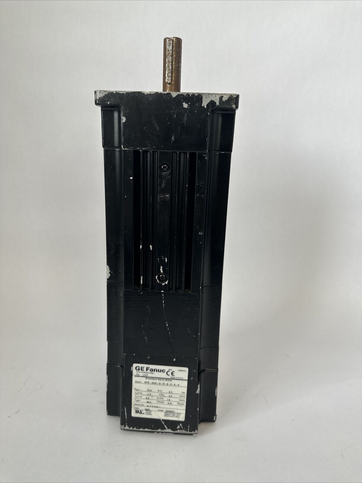 GE FANUC MTR-3S45-G-R-B-E-S-A BRUSHLESS SERVO MOTOR 600VDC