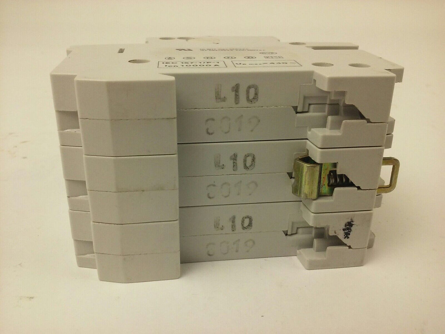 ABB, S253, L 10A, CIRCUIT BREAKER, Nr.15, 3P, 220/380VAC, MAX 240VAC, NEW, S2