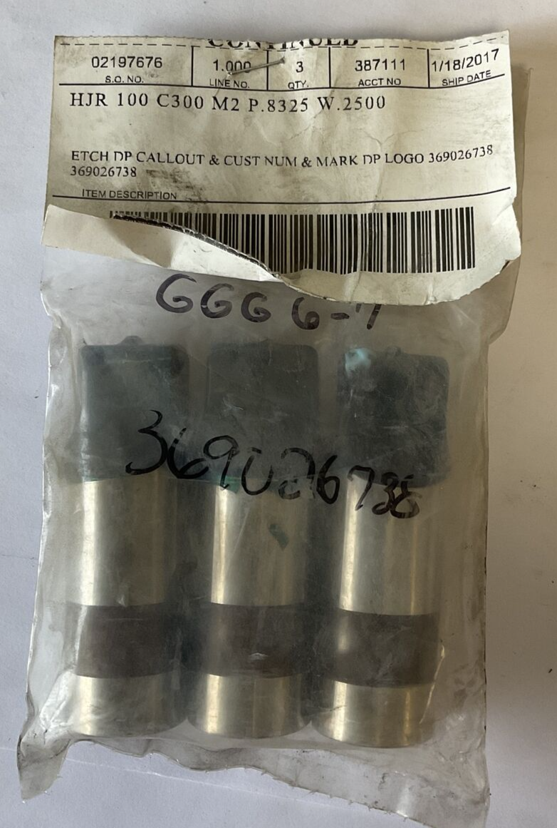DAYTON HJR 100 C300 M2 P.8325 W.2500 PUNCH ****LOTOF3*****