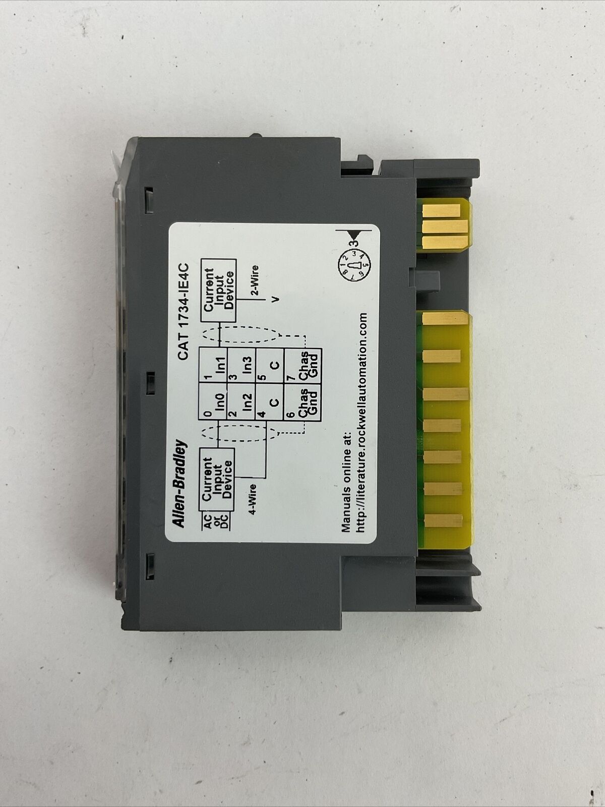 ALLEN BRADLEY 1734-IE4C SER C FW 3.004 4-20mA ANALOG INPUT MODULE