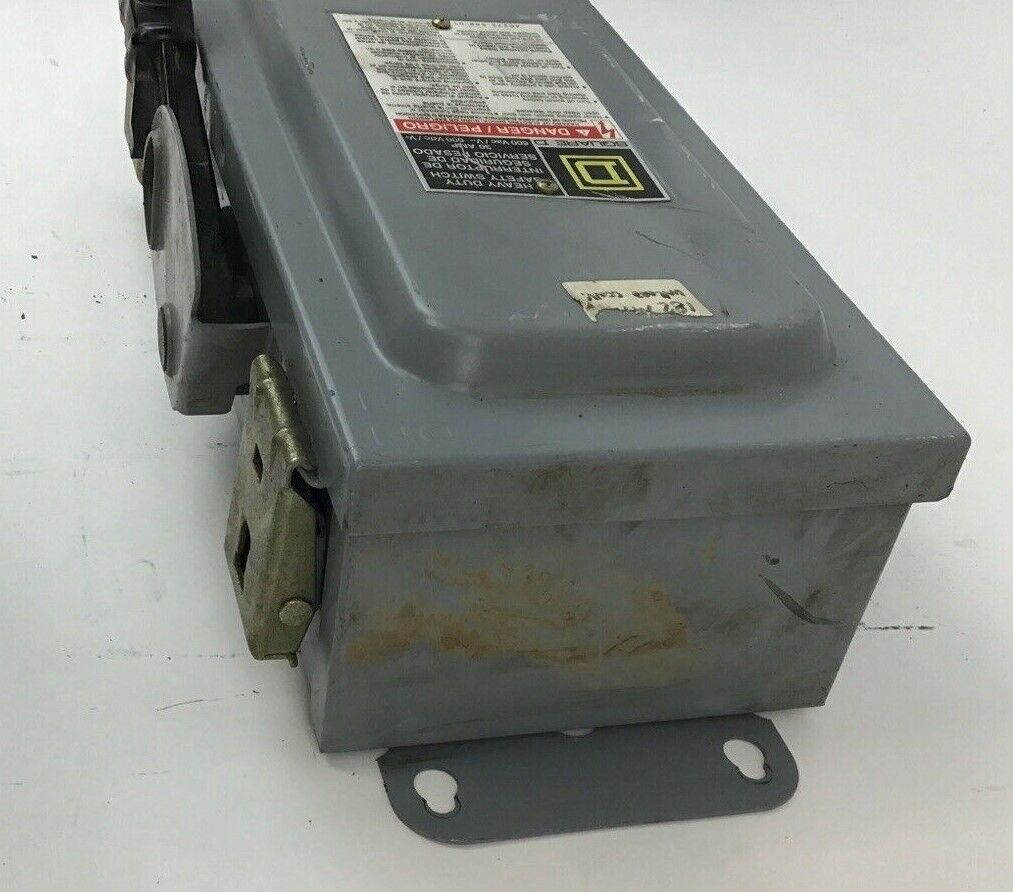 SQUARE D HU361AWK SAFETY SWITCH NON FUSIBLE 30A SER.F1 50/60HZ