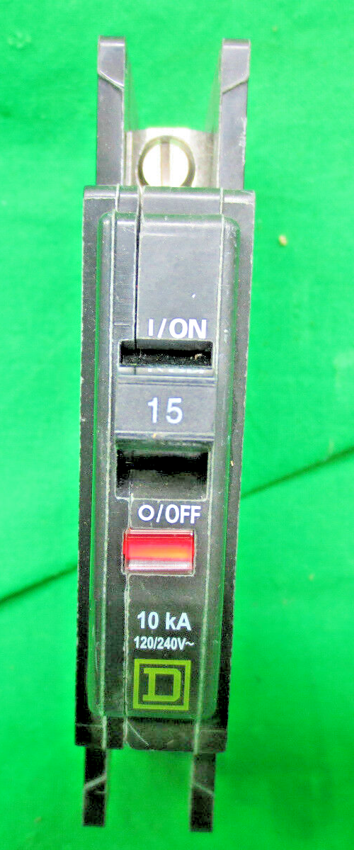 SQUARE D QOU115 15A CIRCUIT BREAKER 120/240V, 50/60 Hz