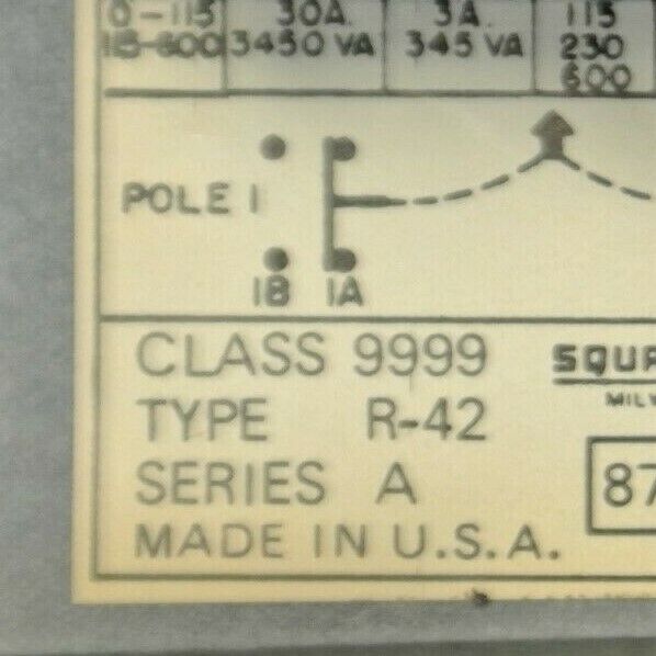 SQUARE D / 9999 R42 / ELECTRICAL INTERLOCK / 0-600V / NEW SURPLUS / LESS BRACKET