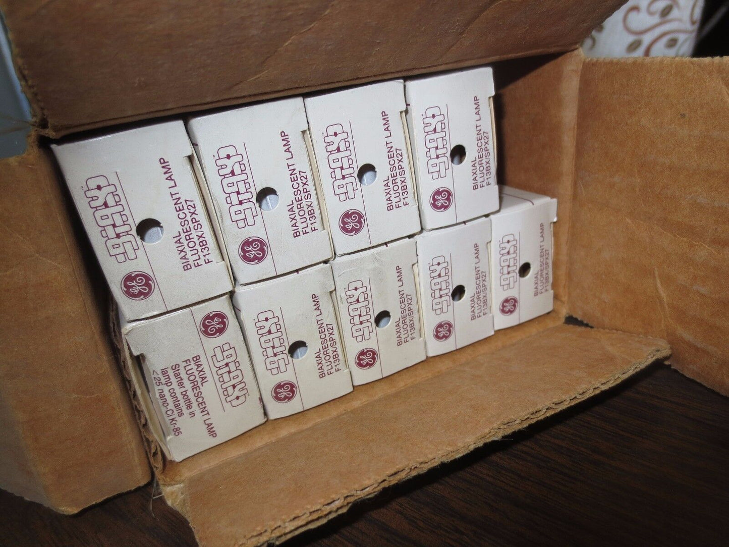 GE F13BX/SPX27 13-WATT BIAXIAL FLUORESCENT LAMP - NEW SURPLUS - LOT of 9