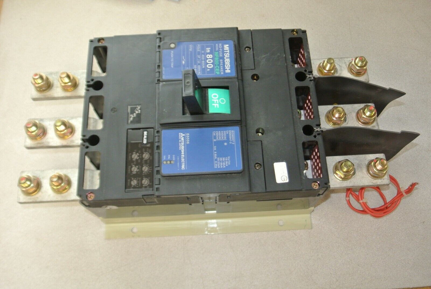 MITSUBISHI NF800-CEF NO-FUSE CIRCUIT BREAKER / 600VAC / 400-800A / 3 POLE /