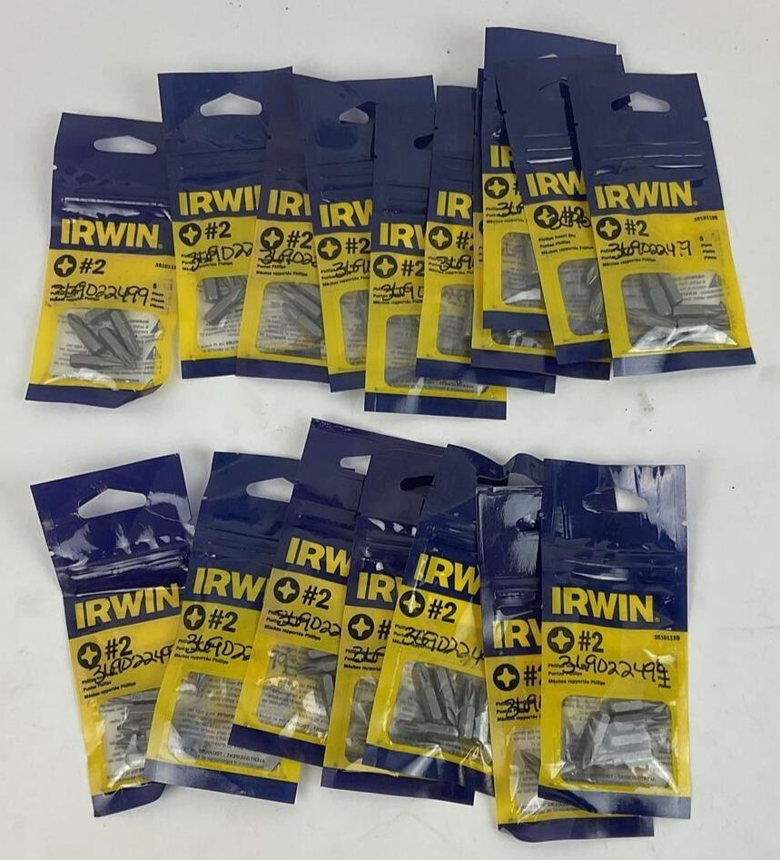 IRWIN 3510115B PHILLIPS INSERT BIT 1AVD8 BAG OF 5 ****LOTOF17****