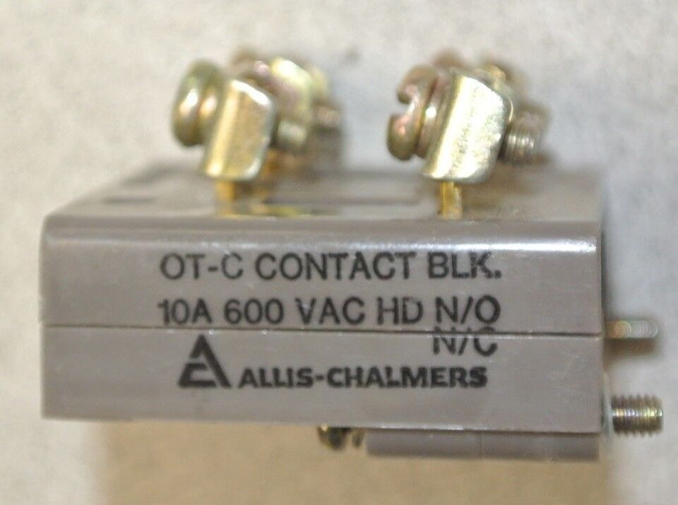 ALLIS-CHALMERS OT-C / 25-120-276-006 CONTACT BLOCK / 600VAC / 10A / NEW SURPLUS