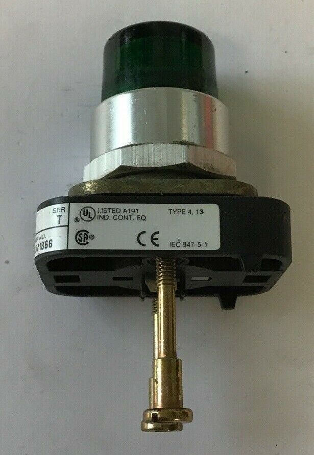 ALLEN BRADLEY 800T-PT16 120V SER. T 50/60HZ PUSH BUTTON/GREEN