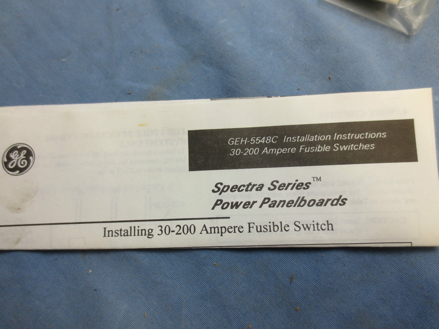 GE ADS32030HS SPECTRA FUSIBLE SWITCH UNIT - 30A 240V 3-POLE - NEW SURPLUS