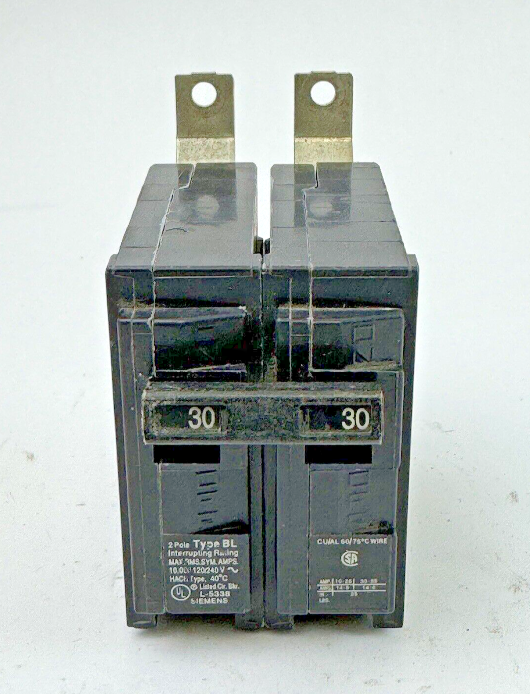 SIEMENS - B230 - BOLT-ON CIRCUIT BREAKER - 2 POLE/30A/240 VAC