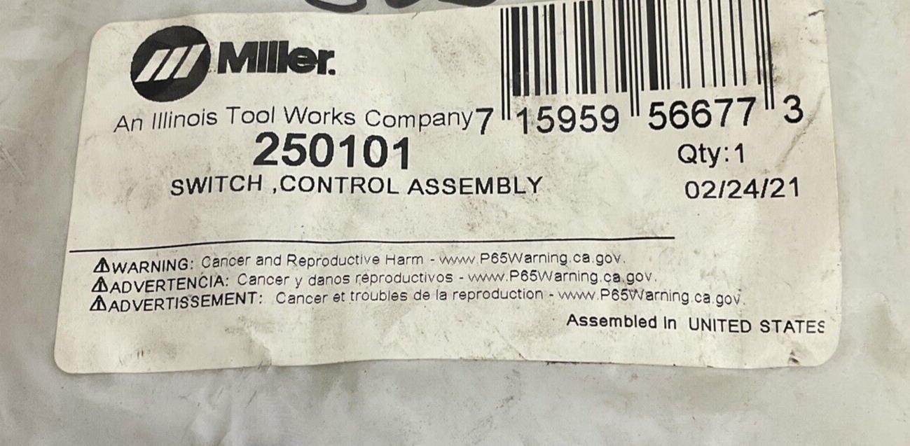 MILLER 250101 SWITCH CONTROL ASSEMBLY