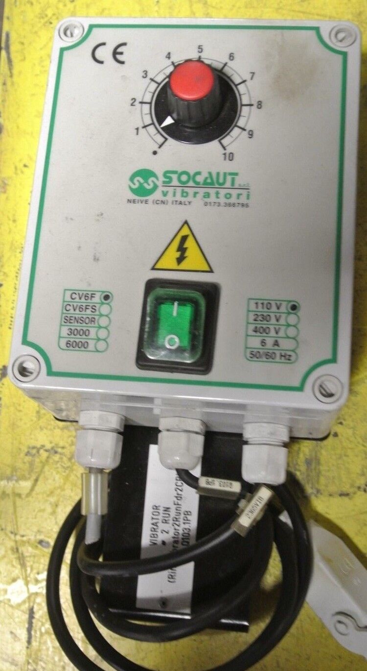 SOCAUT VIBRATORI CV6F - MODEL VL30 PARTS VIBRATOR / PARTS FEEDER ASSEMBLY - 110V