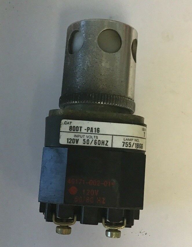ALLEN BRADLEY 800T-P16 SER.T WHITE PUSH BUTTON 120V 50/60HZ, 755/1866 LAMP