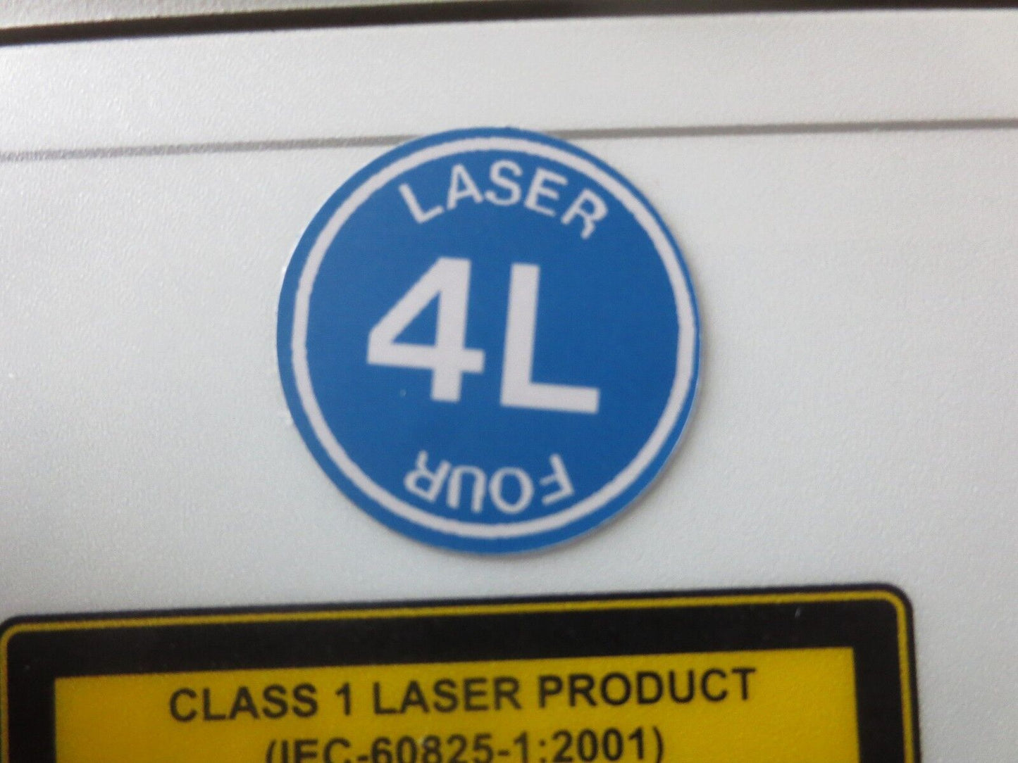ACCU-SORT AXIOM-X LASER 4L BARCODE SCANNER W/ PS-4024 DC POWER SUPPLY- FOR PARTS