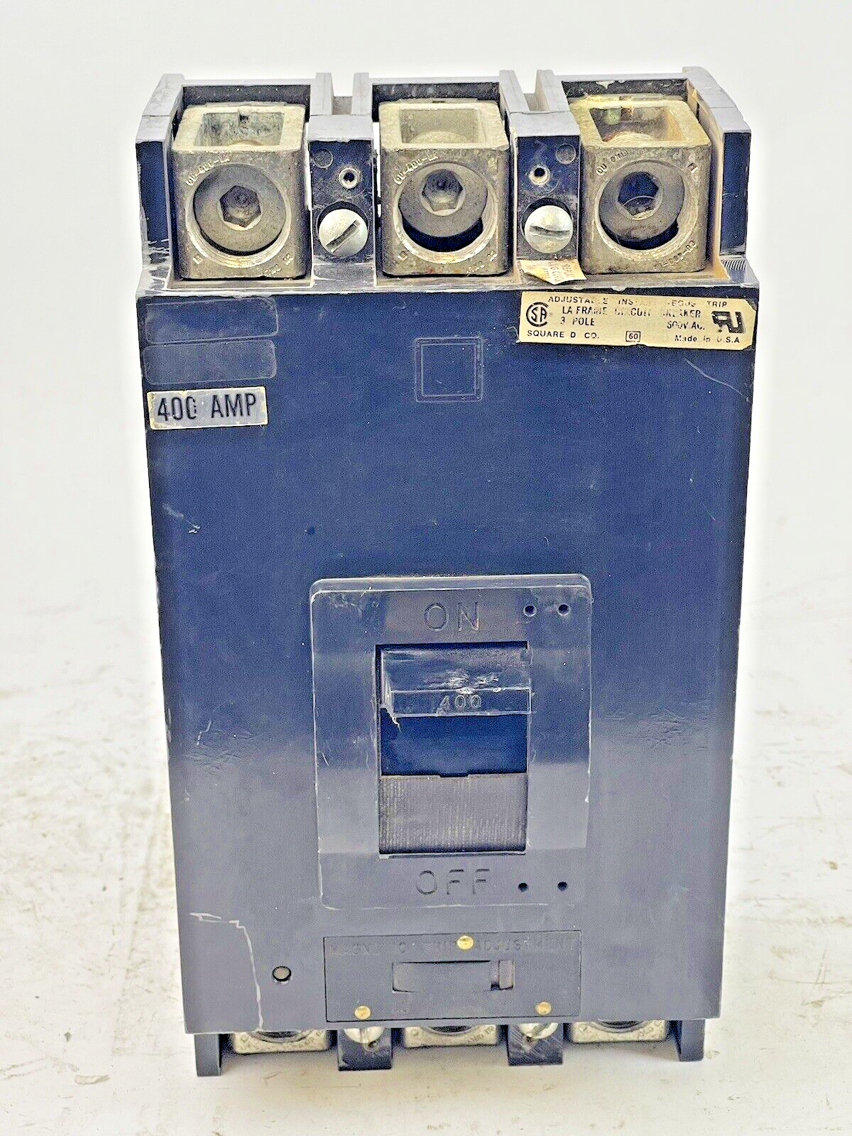 SQUARE D - LAL3640036M1052 SER. 3 - CIRCUIT BREAKER - 400 AMP, 3 POLE, 600 VAC
