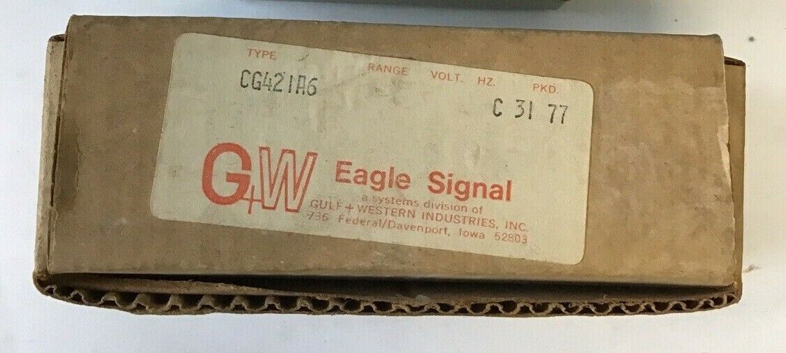 EAGLE SIGNAL CG421A6 120V/60HZ TIME DELAY RELAY 120SEC.