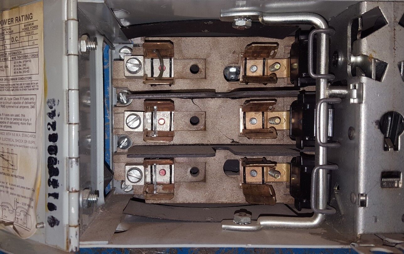 ITE V2B3222R TWIN VACU-BREAK PANELBOARD SWITCH - 60A 240V 3P 3PH