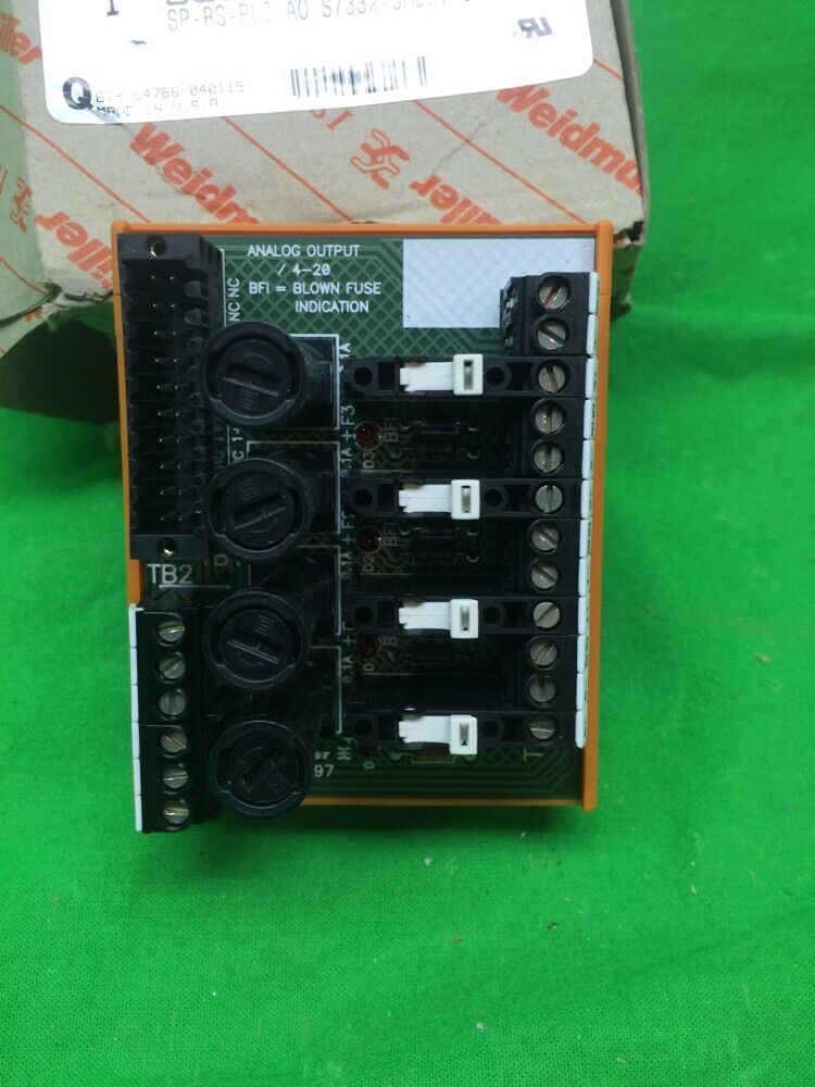 WEIDMULLER SP-RS-PLC AO S7332-5HD01-0AB0 ANALOG OUTPUT MODULE 998745