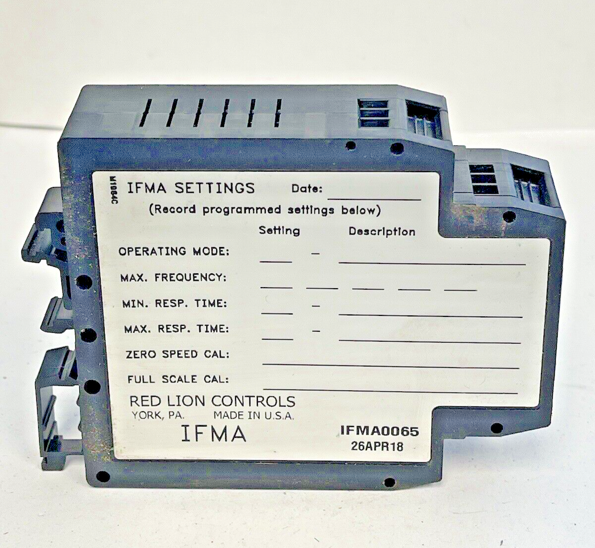 RED LION / ROHS - IFMA0065 - FREQUENCY TO ANALOG CONVERTOR-12VDC 60MA 85-250VAC