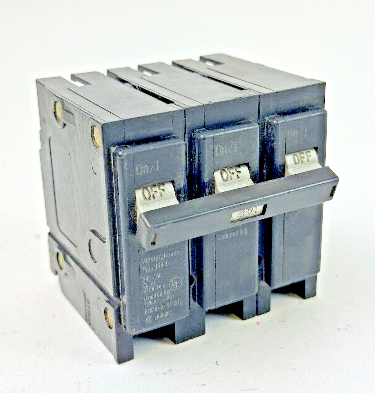 WESTINGHOUSE - BR340 - SNAP-IN CIRCUIT BREAKER - 3 POLE/40A/240 VAC