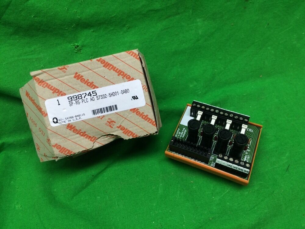 WEIDMULLER SP-RS-PLC AO S7332-5HD01-0AB0 ANALOG OUTPUT MODULE 998745