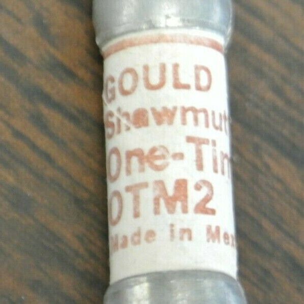BOX of 10 / GOULD-SHAWMUT OTM2 ONE-TIME FUSE / 2A / 250V / NEW SURPLUS / OTM 2