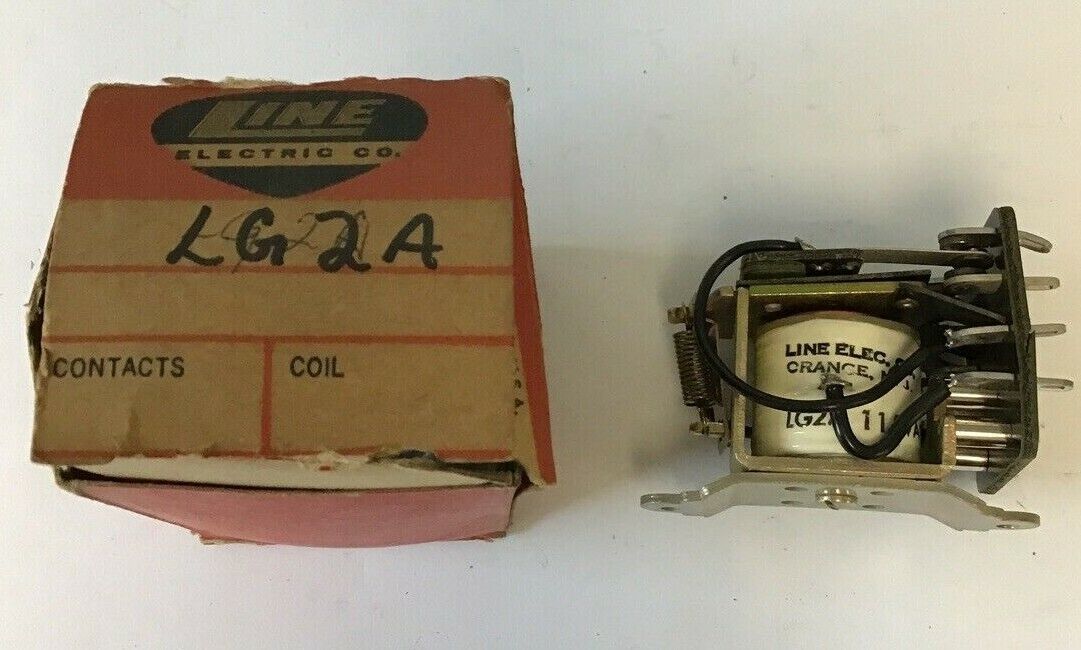 LINE ELECTRIC LG2A RELAY 115VAC 2N.C.***LOTOF3***