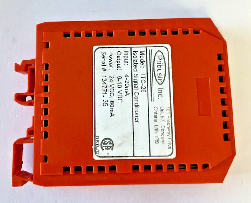 PRIBUSIN ITC-26 ISOLATED SIGNAL CONDITIONER 24VDC 80MA