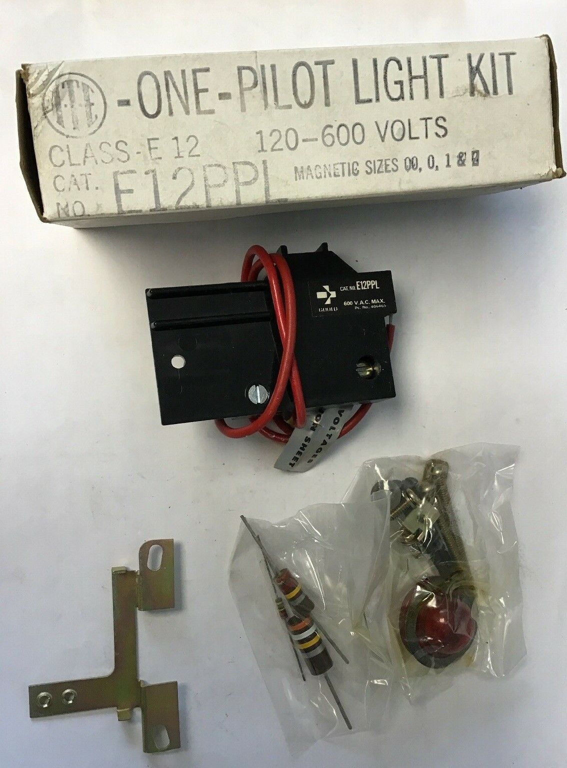 ITE PILOT LIGHT KIT E12PPL CLASS E12 STARTER SIZE 00,0,1&2 120-600VOLTS