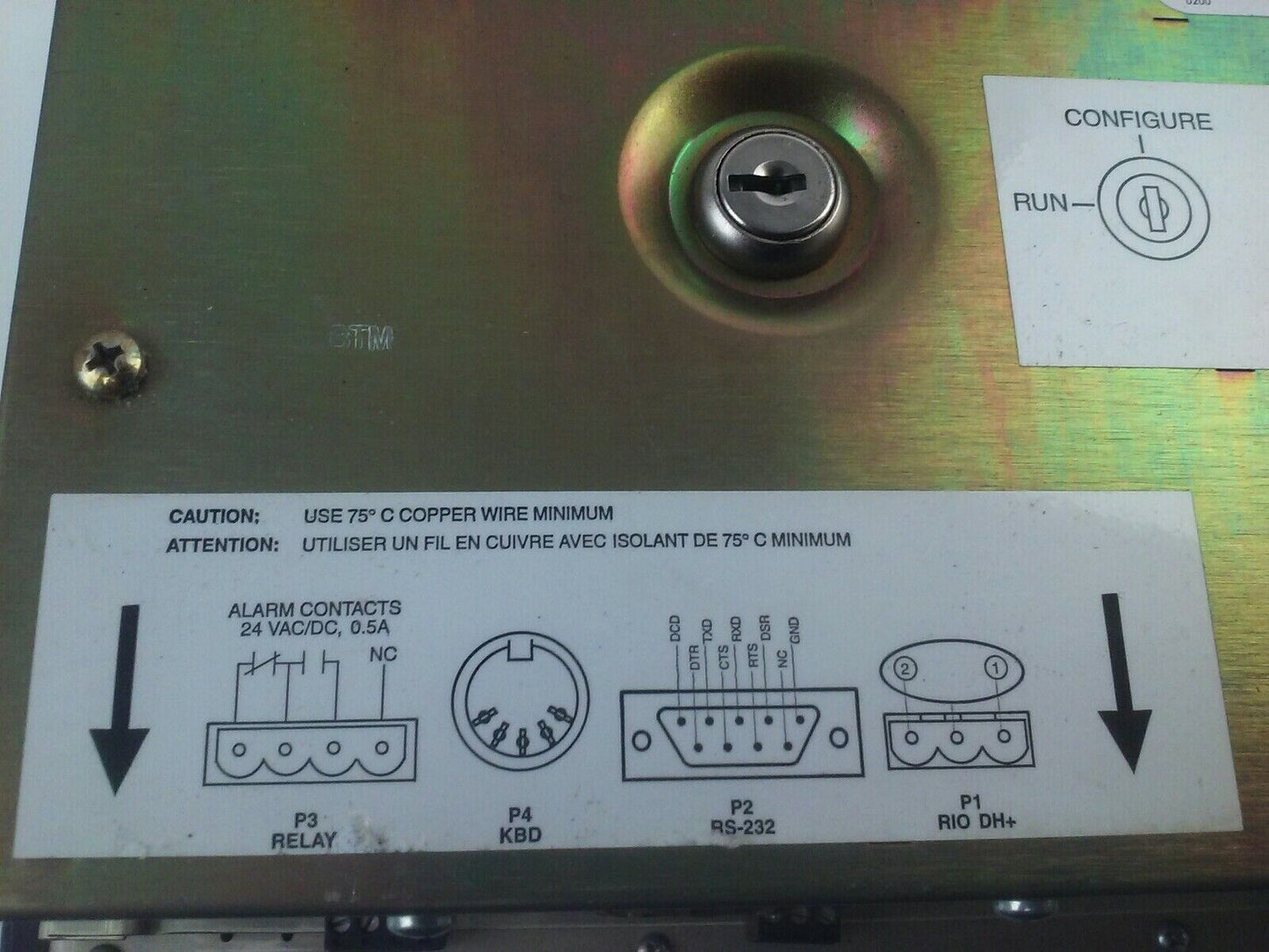 ALLEN BRADLEY 2711E-T10C6 SER. D REV. A PANELVIEW 1000E TERMINAL FRN 5.14