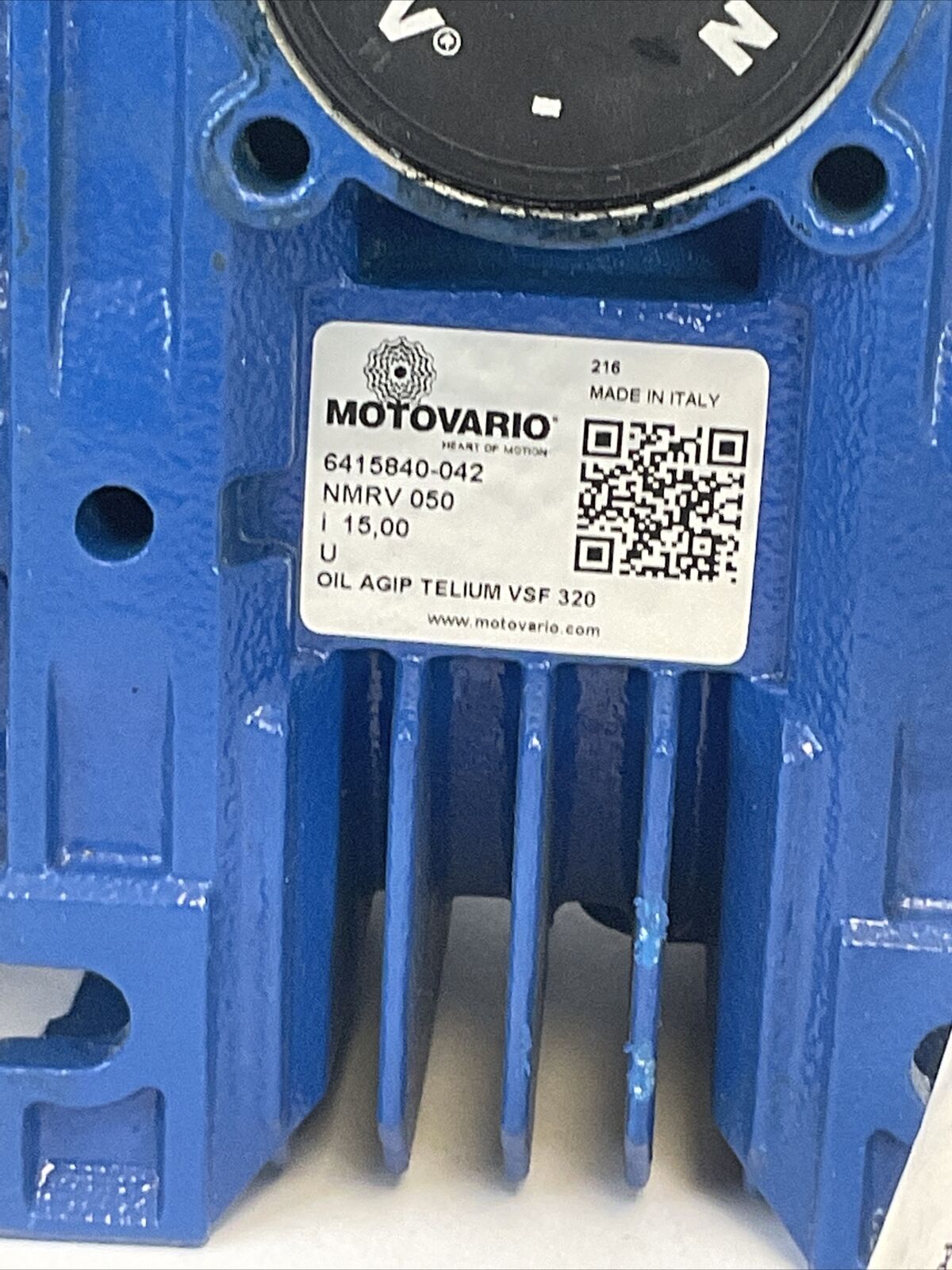 MOTOVARIO NMRV 050 GEAR REDUCER 15:1 RATIO
