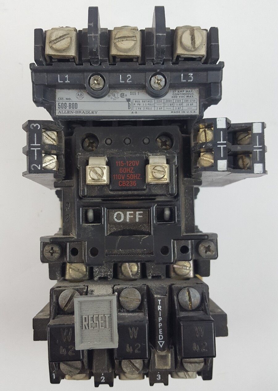 Allen Bradley 509-B0D Ser. B Contactor Motor Starter