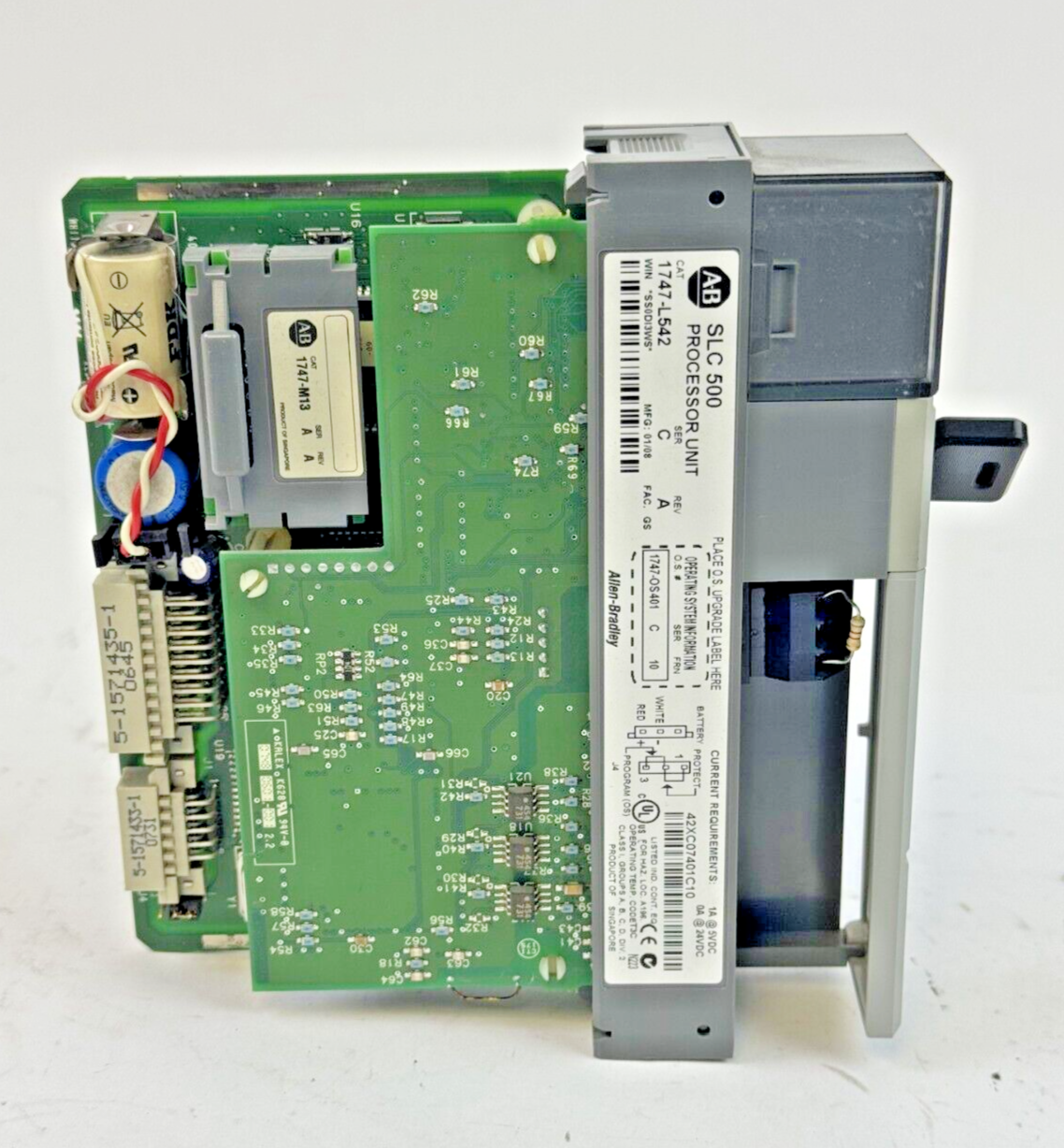 ALLEN-BRADLEY - 1747-L542 SER. C REV. A FRN: 10 -SLC 500 CPU PROCESS. & 1747-M13