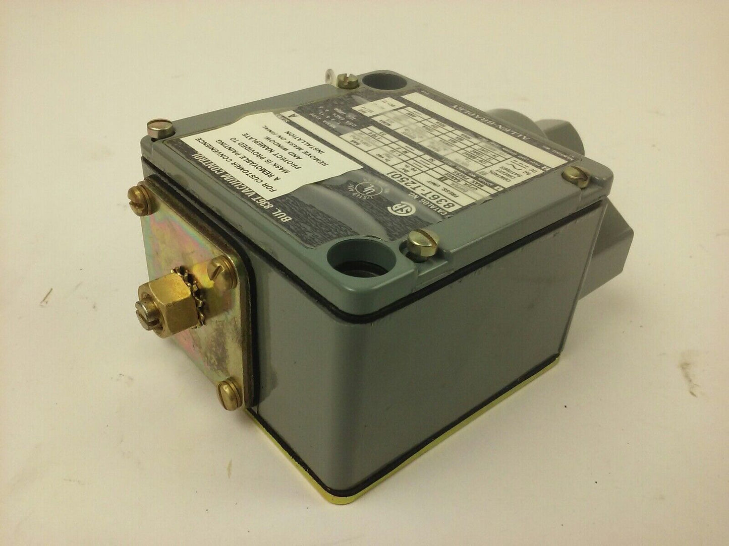 ALLEN BRADLEY 836T-T250J, SERIES A, INDUSTRIAL PRESSURE SWITCH, NEW