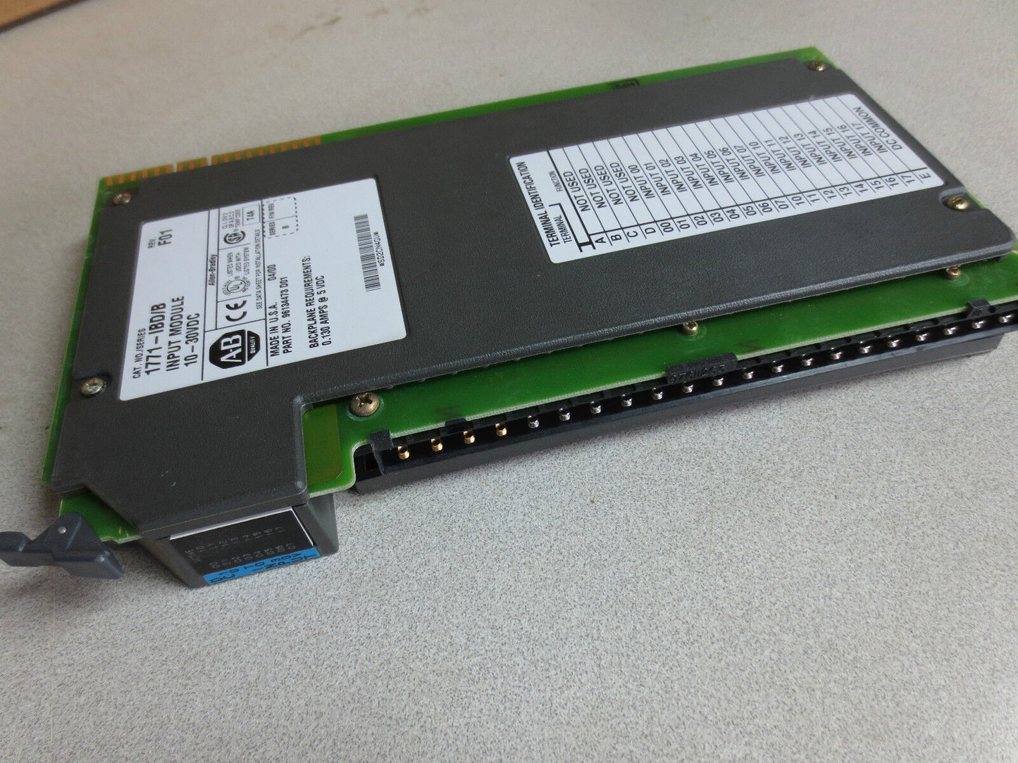 ALLEN-BRADLEY 1771-IBD/B INPUT MODULE 10-30VDC - Rev. F01