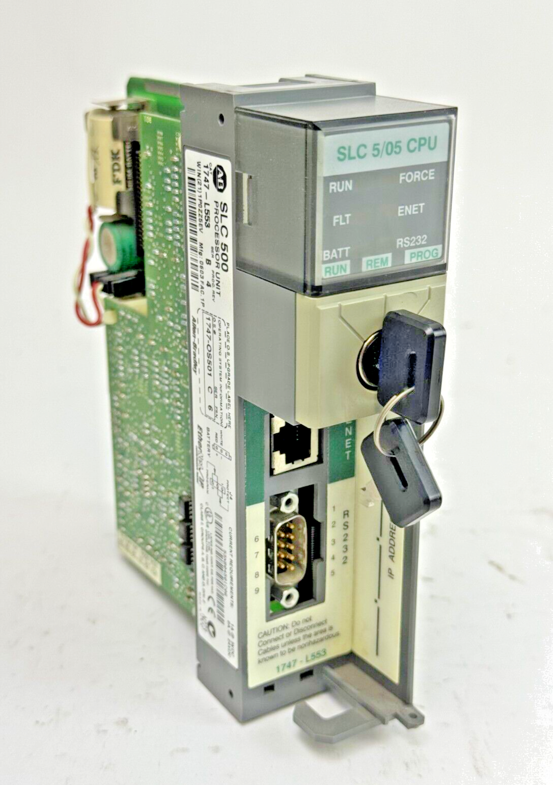ALLEN-BRADLEY - 1747-L553 SER. B REV. 4 FRN: 6 - 5/05 CPU PROCESSOR **NO DOOR**