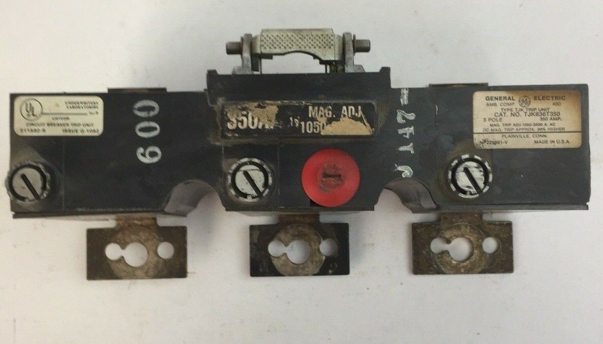 GE TJK636T350 TRIP UNIT 350AMP 3POLE INST TRIP 1050-3500A