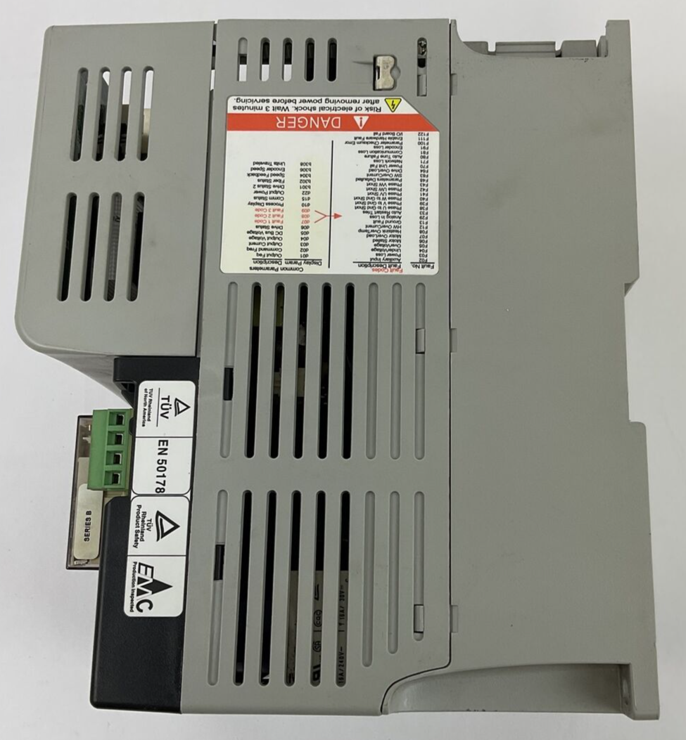 ALLEN BRADLEY 22D-D2P3N104 POWERFLEX 40P 3PHASE 3.2A FRN:2.01 SER.A 1HP